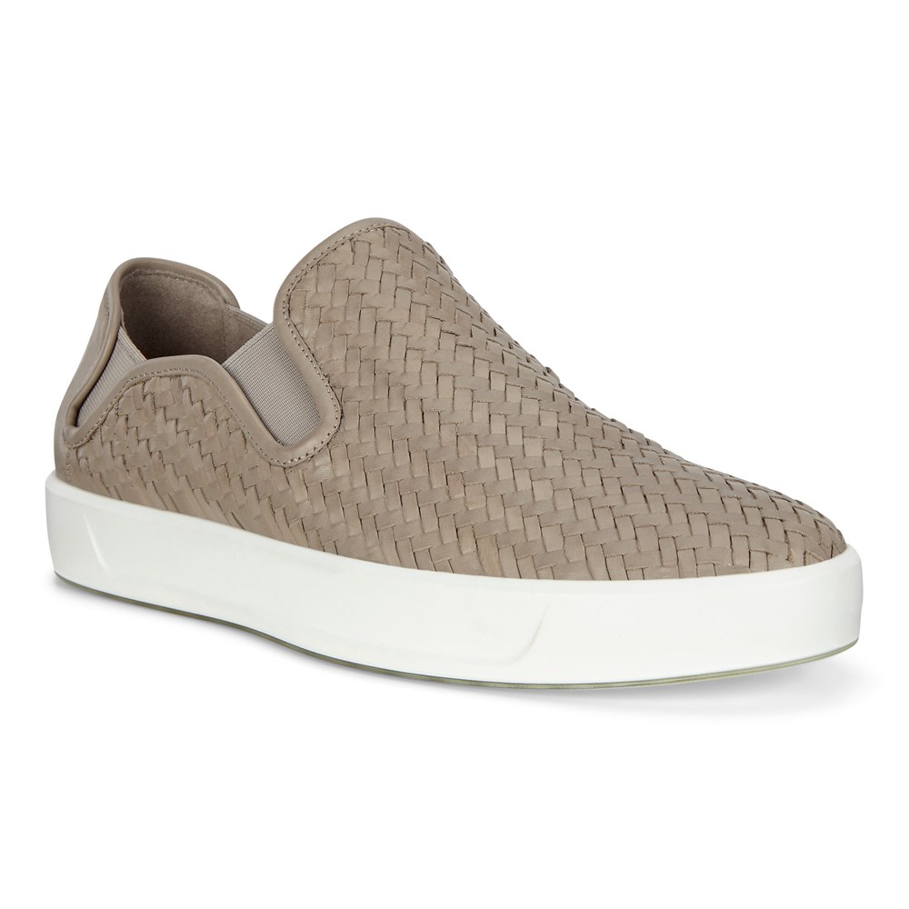 Slip On Hombre - ECCO Soft 8 Sneakers - Grises - XSB607841